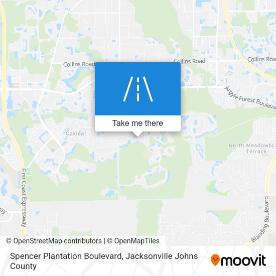Spencer Plantation Boulevard map