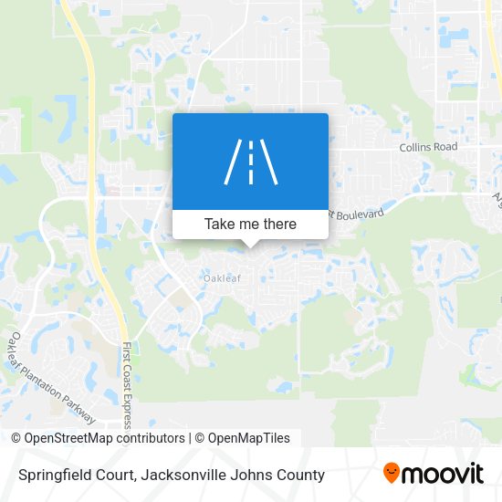 Mapa de Springfield Court