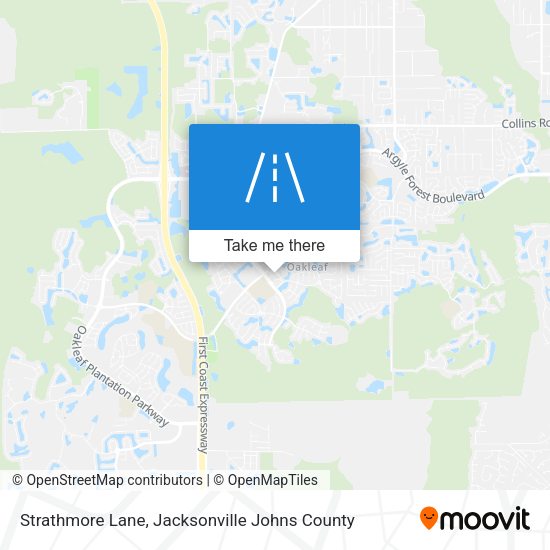 Strathmore Lane map