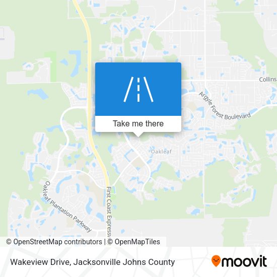 Wakeview Drive map