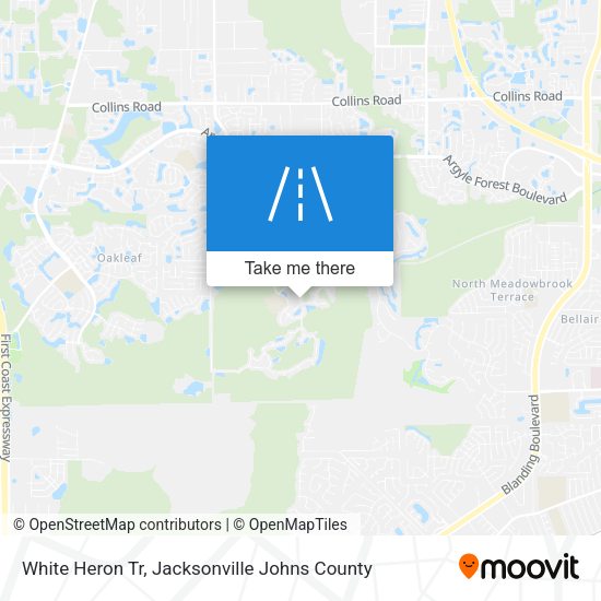 White Heron Tr map