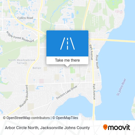 Arbor Circle North map