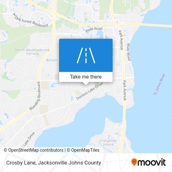 Crosby Lane map