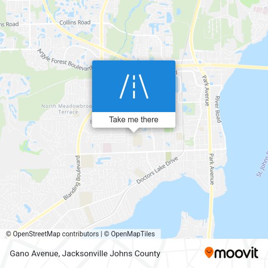 Gano Avenue map