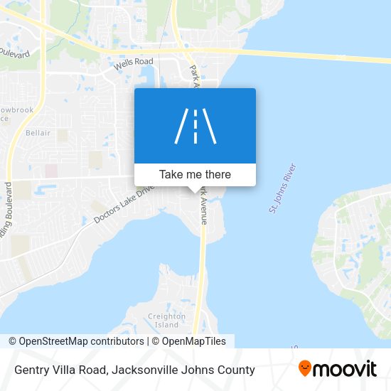 Gentry Villa Road map