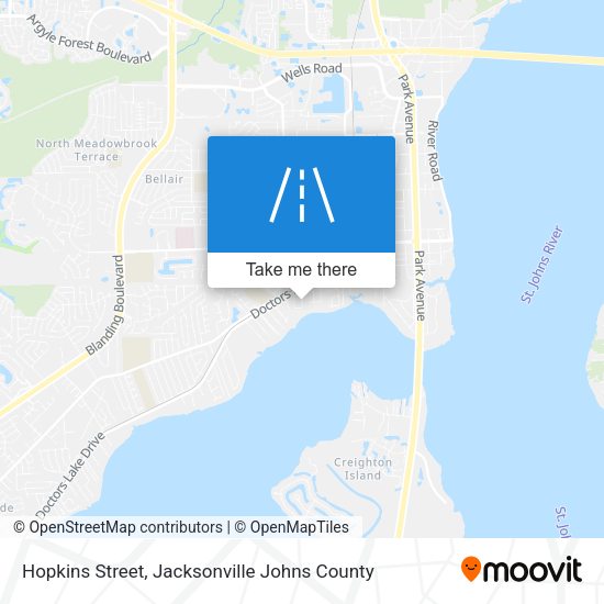 Hopkins Street map