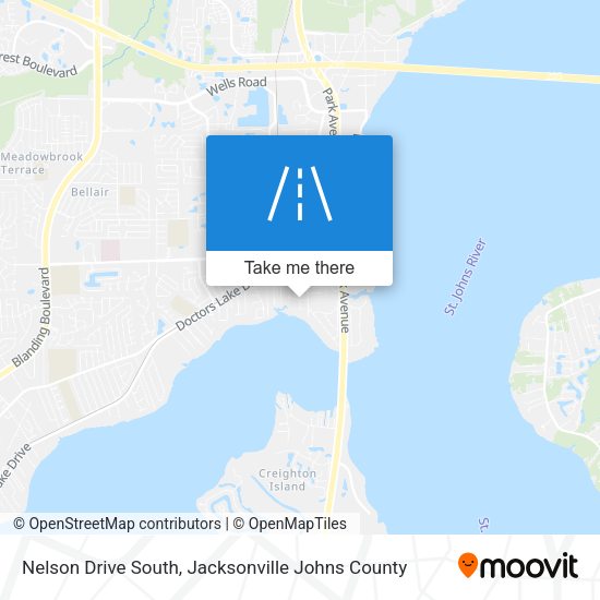Nelson Drive South map