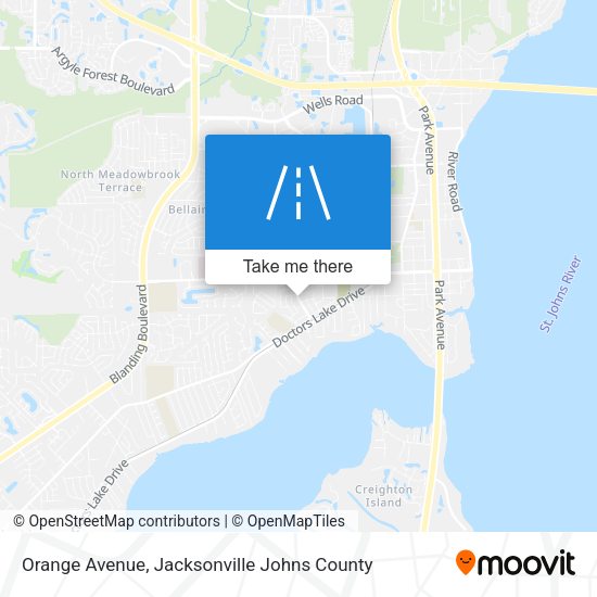 Orange Avenue map