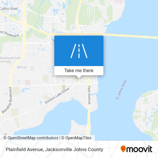 Mapa de Plainfield Avenue