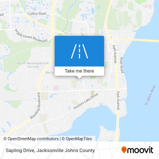 Mapa de Sapling Drive