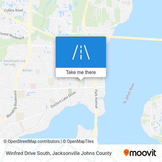 Winfred Drive South map
