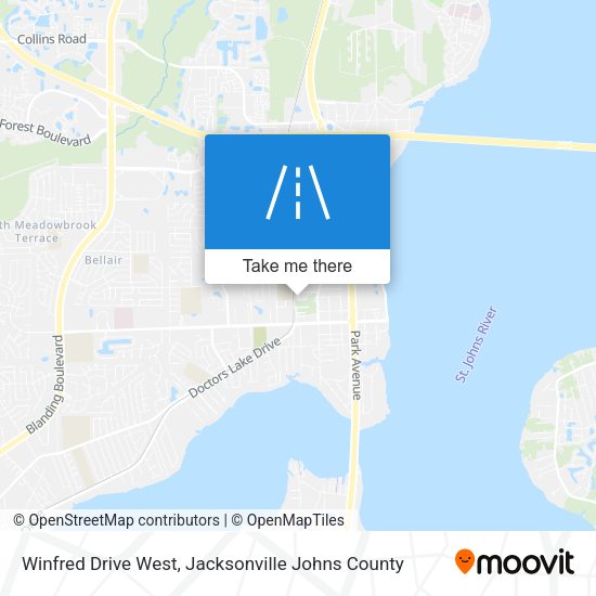 Winfred Drive West map