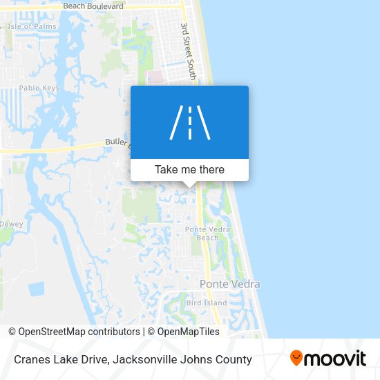 Cranes Lake Drive map