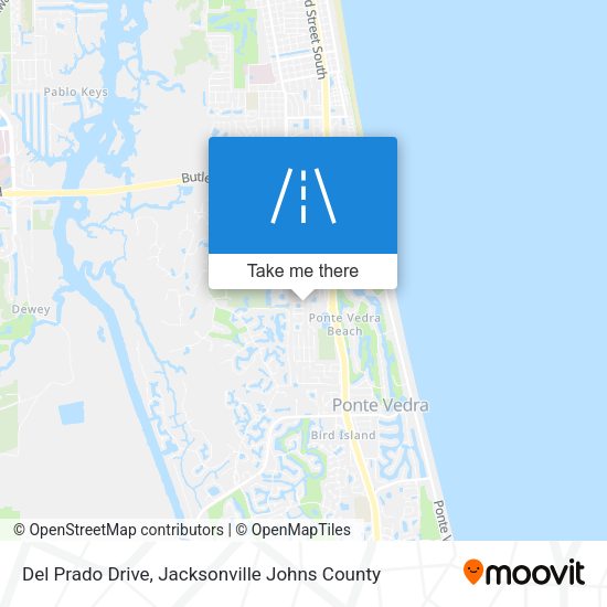 Del Prado Drive map