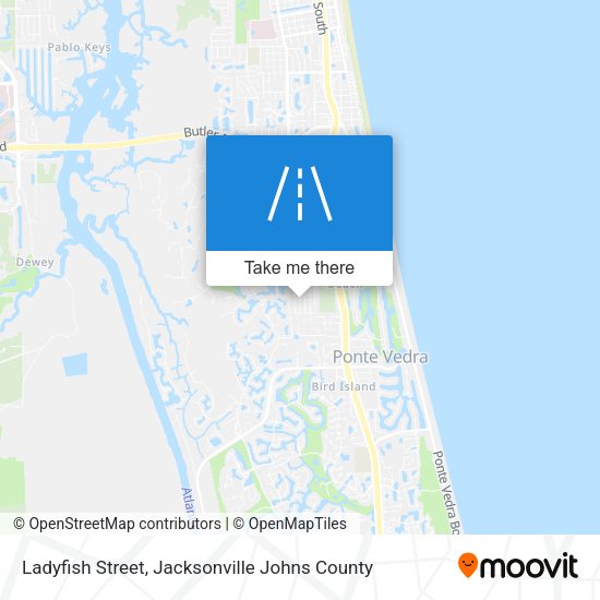 Ladyfish Street map
