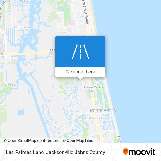 Las Palmas Lane map