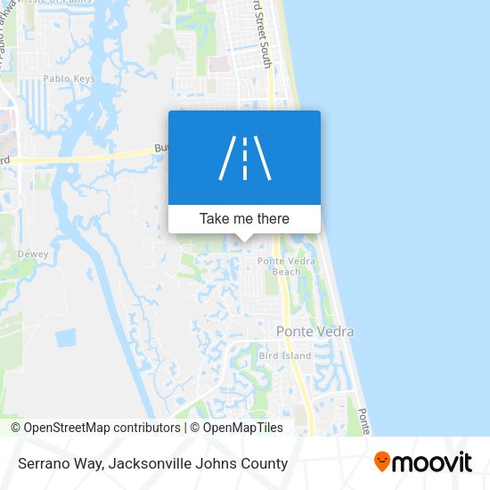Serrano Way map