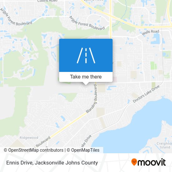 Ennis Drive map