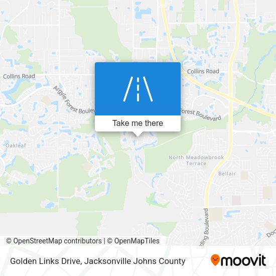 Golden Links Drive map