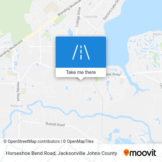 Horseshoe Bend Road map
