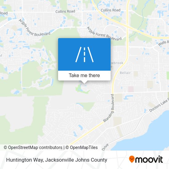 Huntington Way map