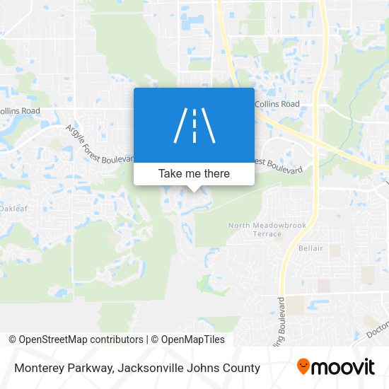 Mapa de Monterey Parkway
