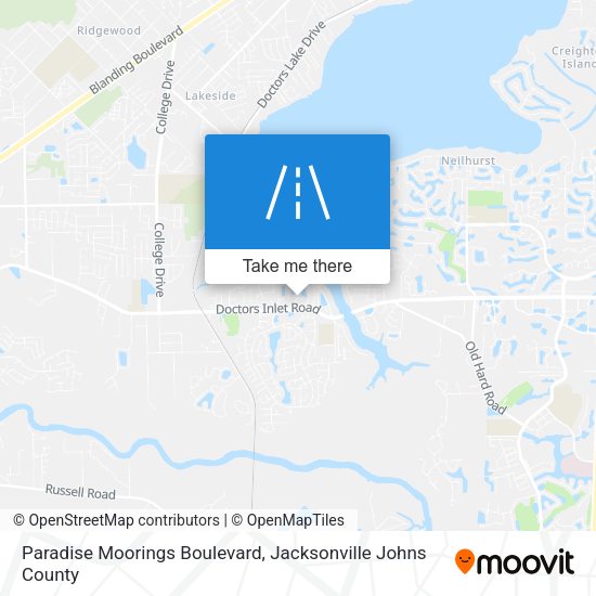 Mapa de Paradise Moorings Boulevard