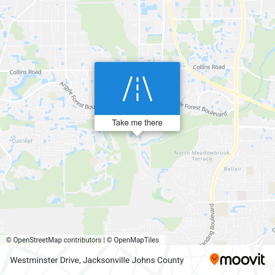 Westminster Drive map