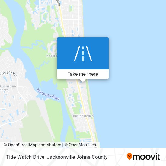 Tide Watch Drive map