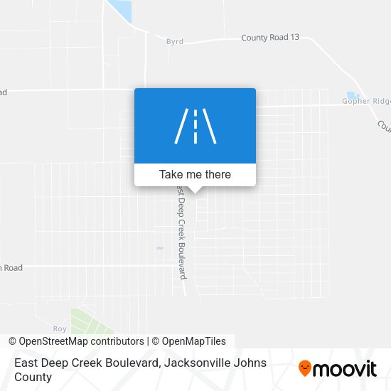 Mapa de East Deep Creek Boulevard