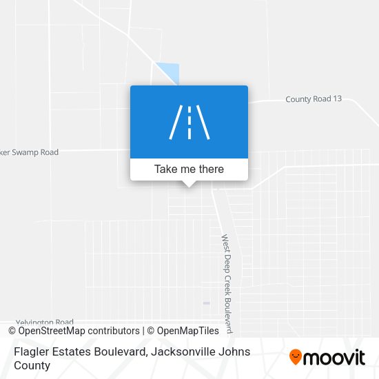 Flagler Estates Boulevard map