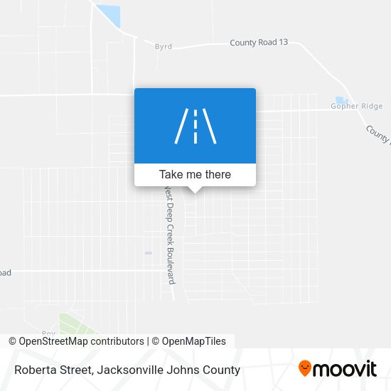 Roberta Street map