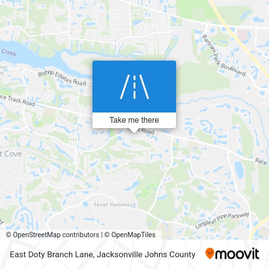 Mapa de East Doty Branch Lane