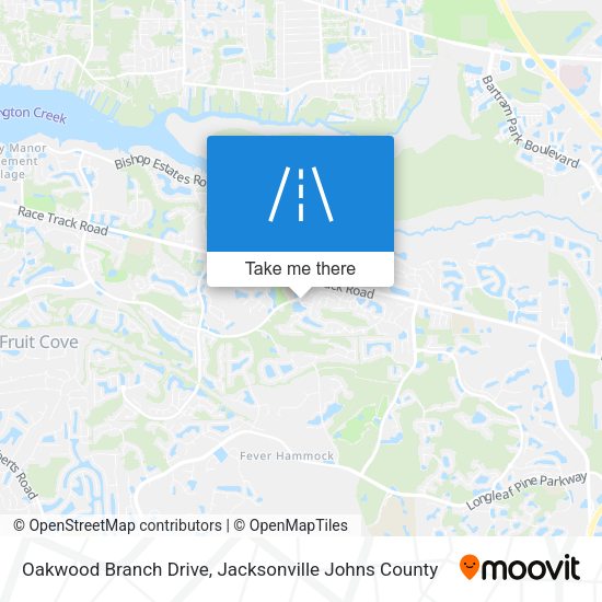 Oakwood Branch Drive map