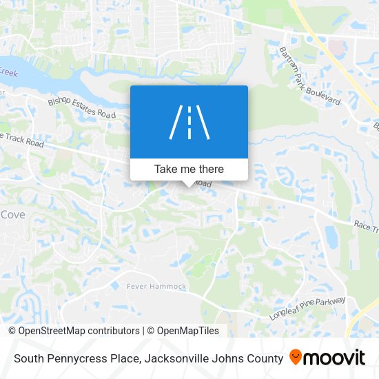South Pennycress Place map