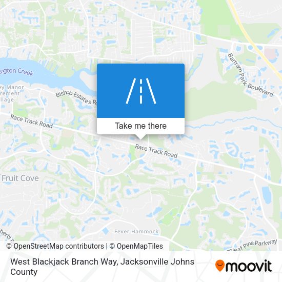 Mapa de West Blackjack Branch Way