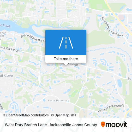 West Doty Branch Lane map