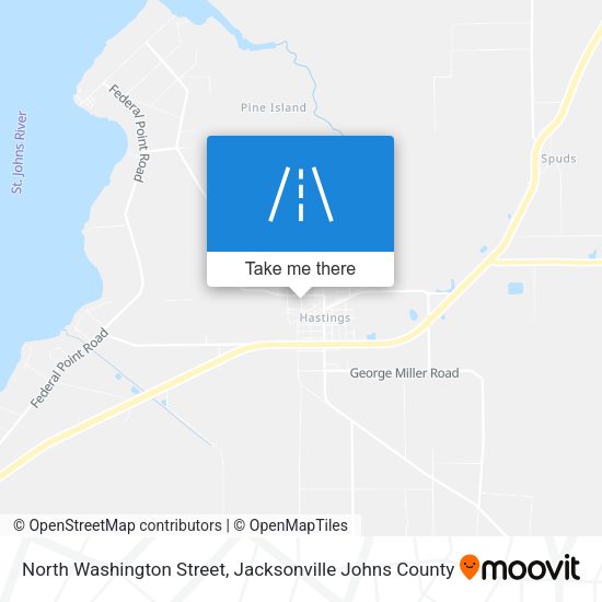 North Washington Street map