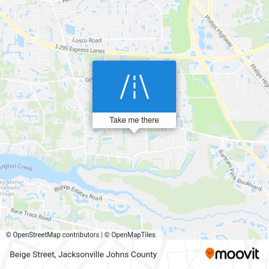Mapa de Beige Street