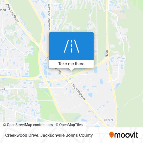 Creekwood Drive map