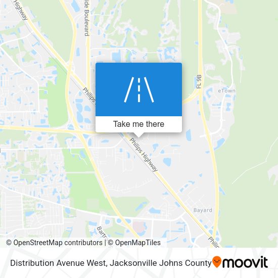 Distribution Avenue West map