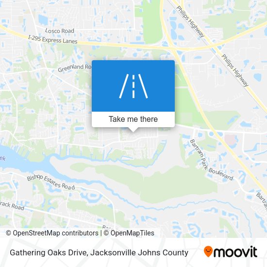 Gathering Oaks Drive map