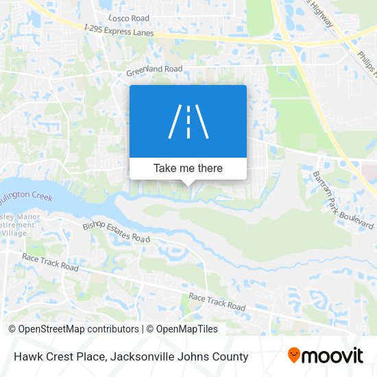 Hawk Crest Place map
