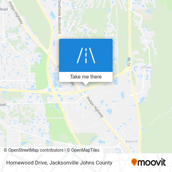 Homewood Drive map