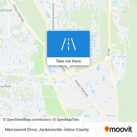 Merrywood Drive map