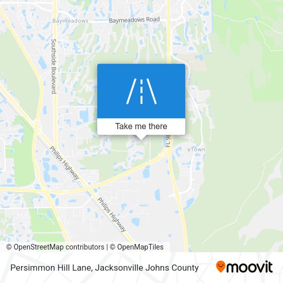 Persimmon Hill Lane map