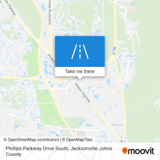Phillips Parkway Drive South map