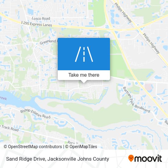 Mapa de Sand Ridge Drive