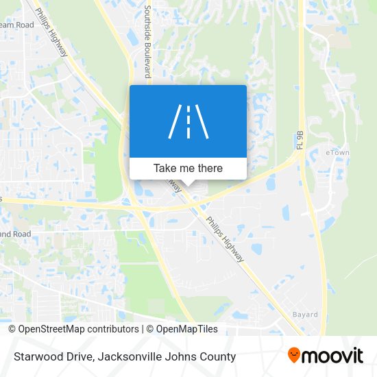 Starwood Drive map