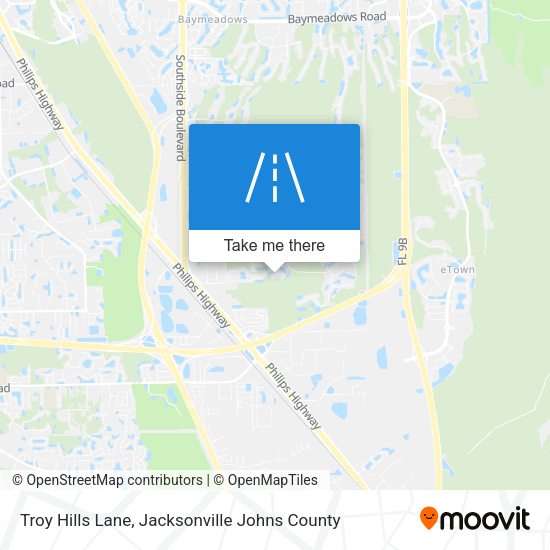 Troy Hills Lane map